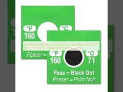 Αμετάκλητη Αδιάβροχη απόσταξη λάδις Δευτερεύουσα υψηλή θερμοκρασία 71°C 161°F Πλυντήριο πιάτων Θερμοκρασία Ευαίσθητες ετικέτες