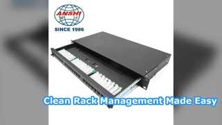 24 Port Cat5e Patch Panel με αφαιρούμενο συρτάρι