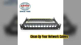Συμπαγής λύση δικτύου 12 Port Cat6 Patch Panel