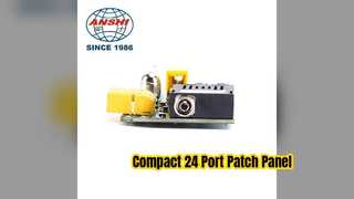 24 Θύρα 0 5U Rack Mount Patch Panel για καλωδίωση δικτύου