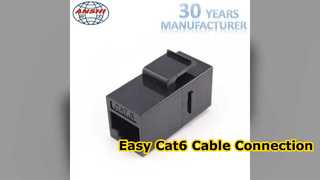 Easy Cat6 RJ45 Keystone Coupler Setup
