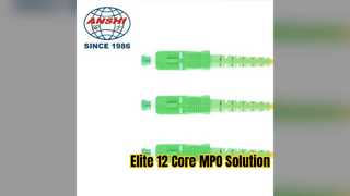 Λύση δικτύου Elite MPO Fiber Patch Cord 12 Core G652D