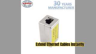 Επεκτείνετε τα καλώδια Ethernet με θωρακισμένους μεταλλικούς συνδέσμους RJ45