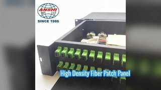 1U Rack Mount Fiber Patch Panel 48 Port Solution