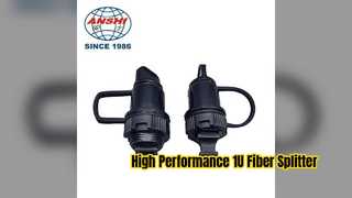 1U Rack Mount PLC Splitter Solution Fiber High Performance