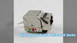 Επαγγελματική υποδοχή Keystone Cat6A Shielded για Γρήγορα Δίκτυα