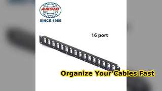 12 Θύρα 1U Patch Panel Οργανώστε τα καλώδια δικτύου σας