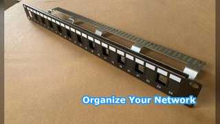 ANSHI Cat6A STP Patch Panel 24 Θύρα 1U