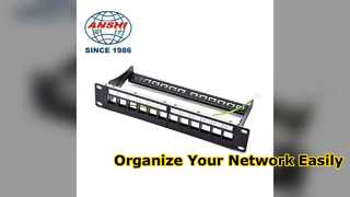 Συμπαγής λύση δικτύου 12 Port Cat6 Patch Panel