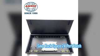 24 Θύρα 0 5U Rack Mount Patch Panel Λύση δικτύου