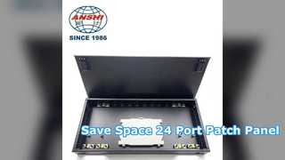24 Θύρα 0 5U Rack Mount Patch Panel Λύση εξοικονόμησης χώρου