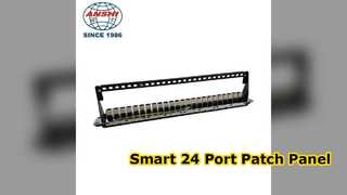 Έξυπνο 24 Port CAT6 Patch Panel με ενδείξεις LED
