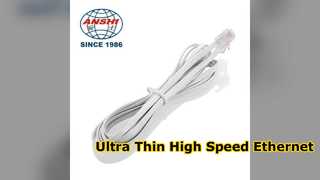 Ultra Thin Cat6 Cable Ethernet Λύση LAN υψηλής ταχύτητας