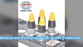 Αδιάβροχο RJ45 Ethernet Connector Industrial Grade Solution