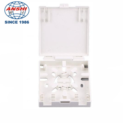 ANSHI 2 Ports SC LC Adapter Hinge Type Fiber Optic Face Plate