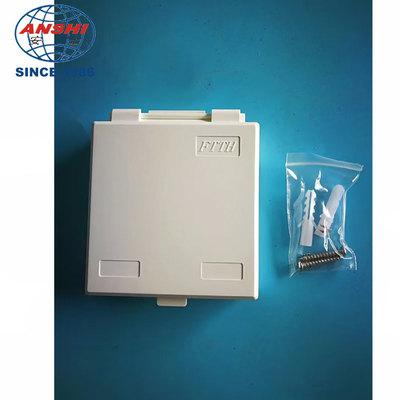 ANSHI 2 Ports SC LC Adapter Hinge Type Fiber Optic Face Plate