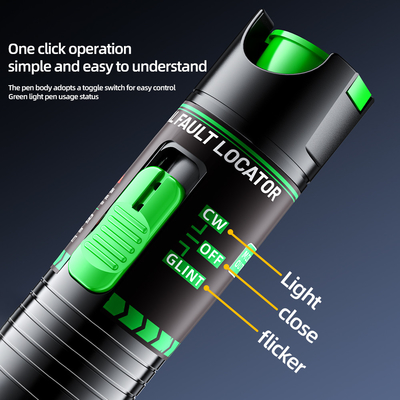 Green Laser Red Laser Fault Tracker For FTTH FTTB FTTX Network With SC/ST/FC Connectors And 5-100MW Output Power