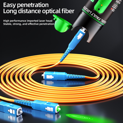 Green Laser Red Laser Fault Tracker For FTTH FTTB FTTX Network With SC/ST/FC Connectors And 5-100MW Output Power