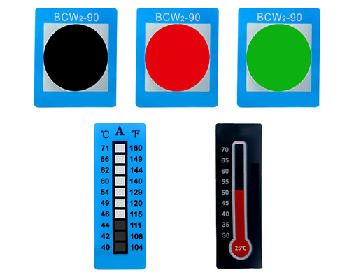 60°C/140°F Temperature Sensitive Labels Reversible Color Stickers