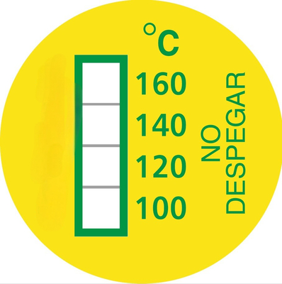 Irreversible 71-82 ℃ 160-180℉ 3 Level High Temperature Sensitive Labels