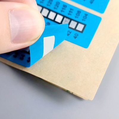 Non Reversible 37-65 ℃ 99-149℉ 8 Temperature Level High Temperature Sensitive Labels