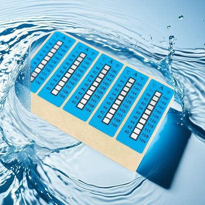 Non Reversible 49-71 ℃ 120-160℉ 5 Temperature Level High Temperature Sensitive Labels