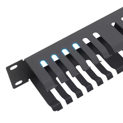 Networking 1U 19 Inch 24 port 48 Slots Horizontal Metal Cable Management