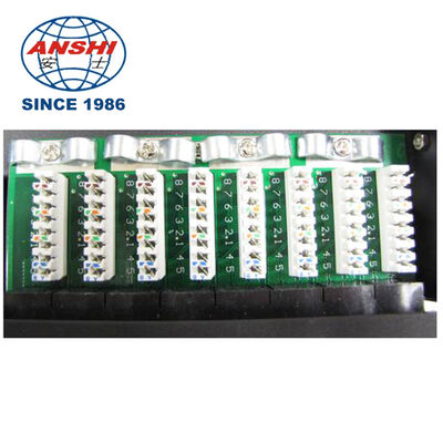 1U 24 Port Cat5e UTP RJ45 Patch Panel With Removable Drawer, Black Rack Mount Network Patch Panel