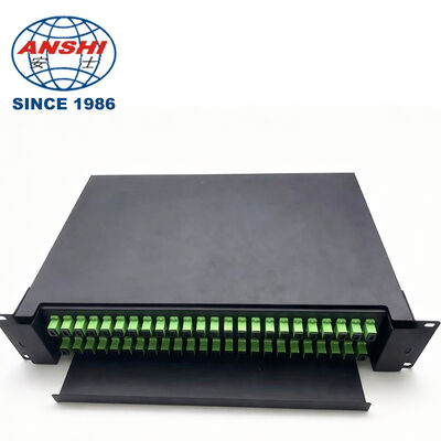 19" 1U Rack Mount Slide-out ODF Terminal Box 48 Ports SC LC Fibre Patch Panel Rackmount Enclosure Equipment 12-288 Core Capacity