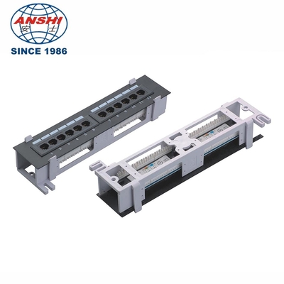 Επιτοίχια βάση 10 ιντσών 12 θυρών UTP Patch Panel 110 Τύπος IDC