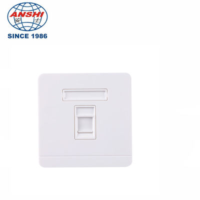 ANSHI RJ45 86x86mm Μονής Τρύπας Διπλής Τρύπας Πάνελ Τηλεπικοινωνιών Πλάκα Πρόσοψης