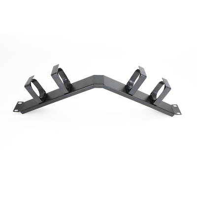 ANSHI 19 Inch Metal Cable Management 4 Ring XL-4020-3C-B