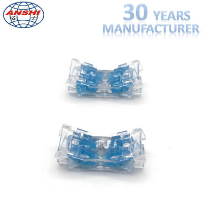 Τέσσερα Ζεύγη Εν σειρά Συνδετήρες Καλωδίων 0.4 - 0.7mm Γεμισμένοι με Gel Διαφανείς Σύνδεσμοι Κλειδώματος