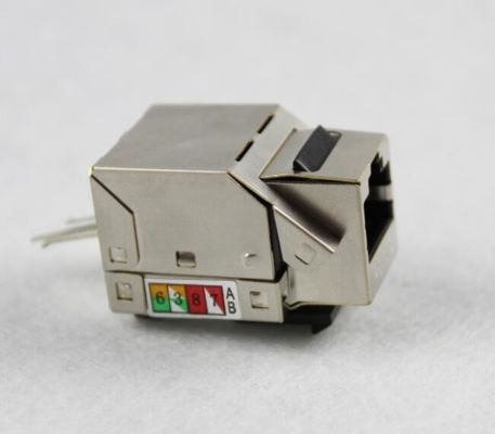 RJ45 Keystone Jack CAT5E CAT6 CAT6A Θωράκιση Keystone Jack σε Μεταλλικό Χρώμα