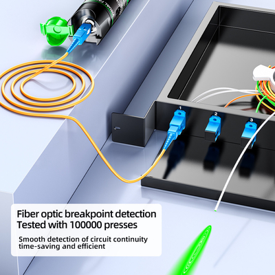 Green Laser Red Laser Fault Tracker For FTTH FTTB FTTX Network With SC/ST/FC Connectors And 5-100MW Output Power