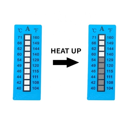 Αμετάκλητη 40-71°C 104-160°F 10 Επιπέδου Υψηλής Θερμοκρασίας Ευαίσθητες Ετικέτες