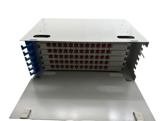 Rack Mount ODF 72 Πυρήνων Fiber Optic Patch Panel Για Τηλεπικοινωνίες