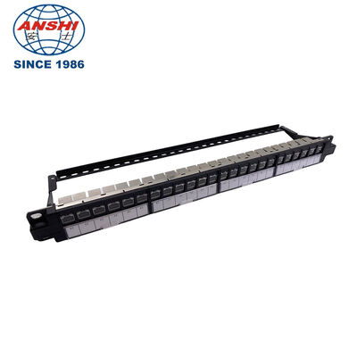 19 ιντσών 1U Modular Type Rack Mount Patch Panel UTP & FTP για δικτύωση και καλωδίωση