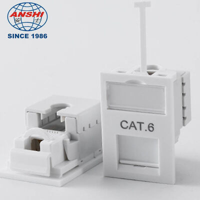 UK Type CAT6 UTP LJ6C Καλώδιο Δικτύου Κουτί Δαπέδου Μονάδα 38 x 25mm