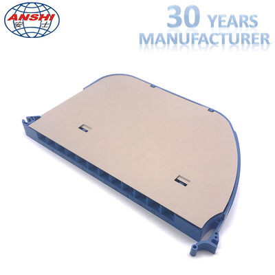 12 Core Flame Retardant 94V-0 Fiber Optic Splice Tray Rotary and Pivoting with Aluminum Cover for Distribution Box and Frame