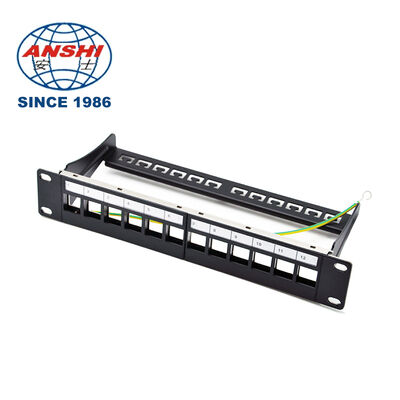 Πίνακας διανομής 19 ιντσών 32 θύρας STP Shielded RJ45 Patch Panel CAT5E CAT6 Rack Mount Network Distribution Panel