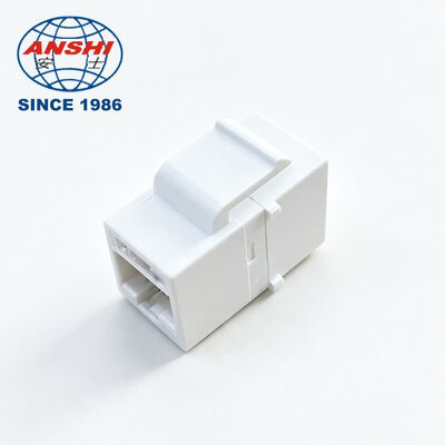 ANSHI 180-Degree χωρίς εργαλεία Keystone Jack RJ45 CAT5E CAT6 CAT6A UTP Unshielded Telecom Parts