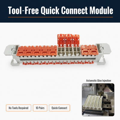 3M 10 Ζευγάρι Χωρίς εργαλεία Jelly Filled Quick Connection LSA Plus Module για υψηλή αξιοπιστία δικτύου ακεραιότητας