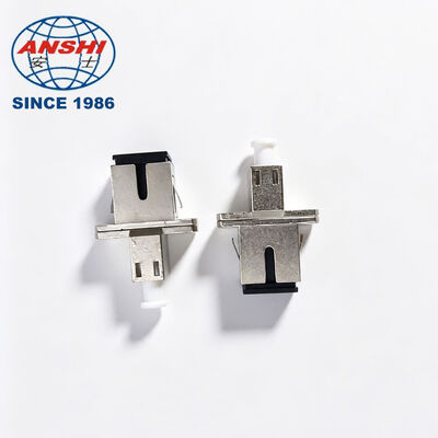 SC σε LC Simplex Υβριδικός Προσαρμογέας Οπτικής Ινας PC/APC, Μεταλλικό Φλάντζα, Μονοτροπικό / Πολυτροπικό για Καλώδιο Patch Pigtail